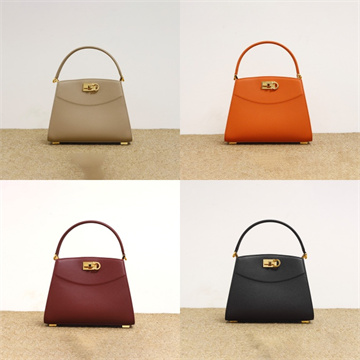 salvatore ferragamo grained leather top handle bag #21h159